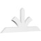 Ekena Millwork Richland Architectural Grade PVC Gable Bracket, 48"W x 20"H x 2"D x 4"F, 10/12 Pitch GBP048X20X0204RIC00 - alternate 1
